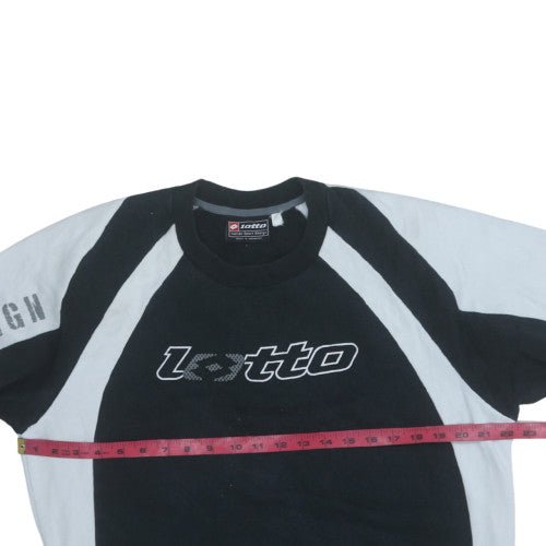 Mens UK Size L Lotto Black Pullover Sweatshirt