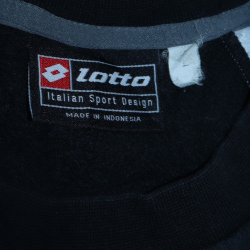 Mens UK Size L Lotto Black Pullover Sweatshirt