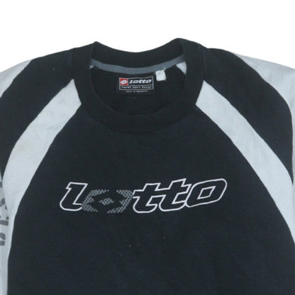 Mens UK Size L Lotto Black Pullover Sweatshirt