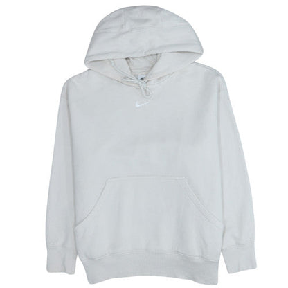 Mens UK Size M Nike White Pullover Hoodie