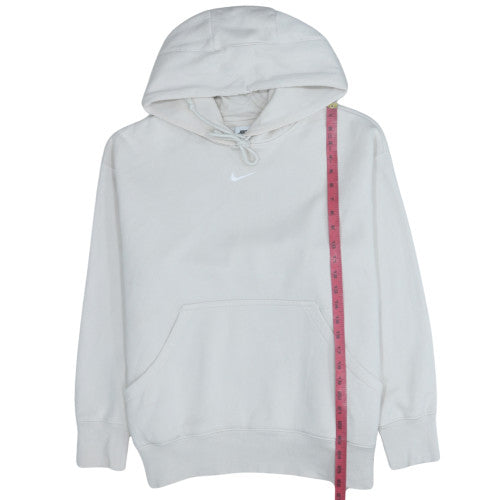 Mens UK Size M Nike White Pullover Hoodie