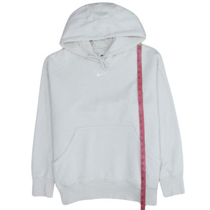Mens UK Size M Nike White Pullover Hoodie