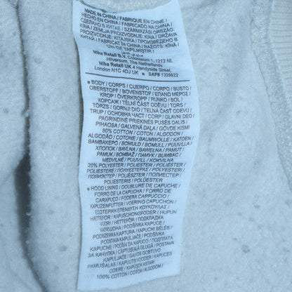Mens UK Size M Nike White Pullover Hoodie