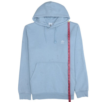 Mens UK Size L adidas Blue Pullover Hoodie