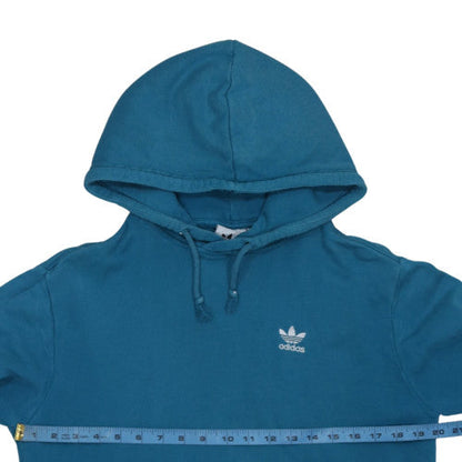 Mens UK Size M adidas Blue Pullover Hoodie