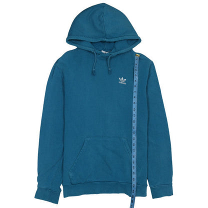 Mens UK Size M adidas Blue Pullover Hoodie
