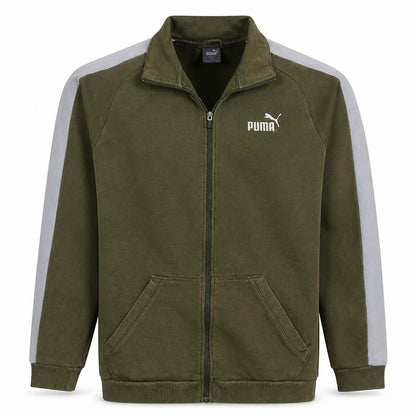 Mens UK Size L PUMA Green Full Zip Sweatshirt