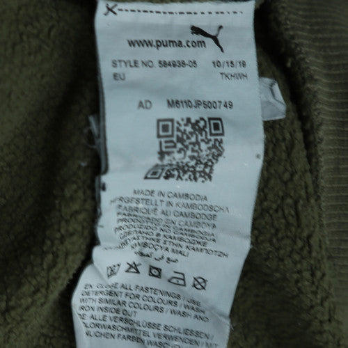Mens UK Size L PUMA Green Full Zip Sweatshirt