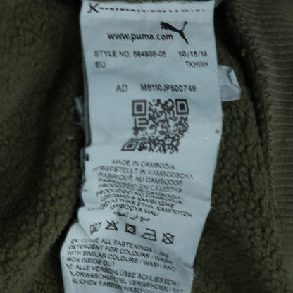 Mens UK Size L PUMA Green Full Zip Sweatshirt