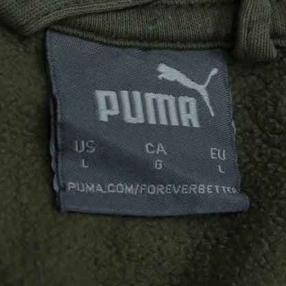 Mens UK Size L PUMA Green Full Zip Sweatshirt