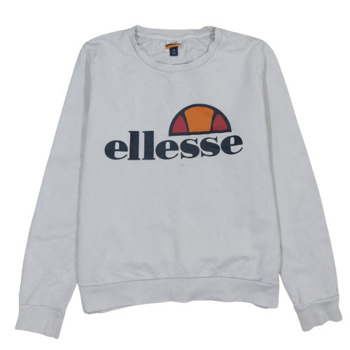 Womens UK Size 16 ellesse White Pullover Sweatshirt