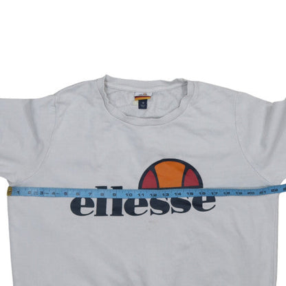 Womens UK Size 16 ellesse White Pullover Sweatshirt