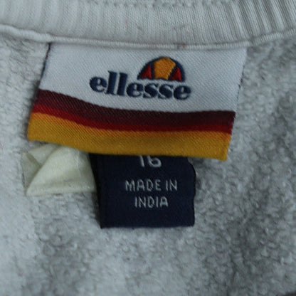 Womens UK Size 16 ellesse White Pullover Sweatshirt