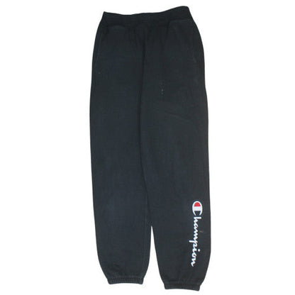 Mens UK Size M Champion Regular Fit Sweatpants Black Trousers