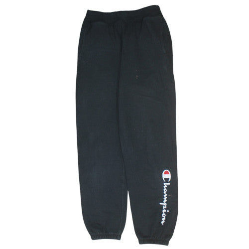 Mens UK Size M Champion Regular Fit Sweatpants Black Trousers