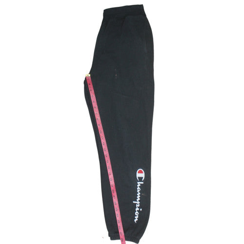 Mens UK Size M Champion Regular Fit Sweatpants Black Trousers