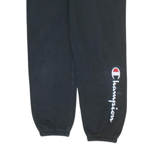Mens UK Size M Champion Regular Fit Sweatpants Black Trousers
