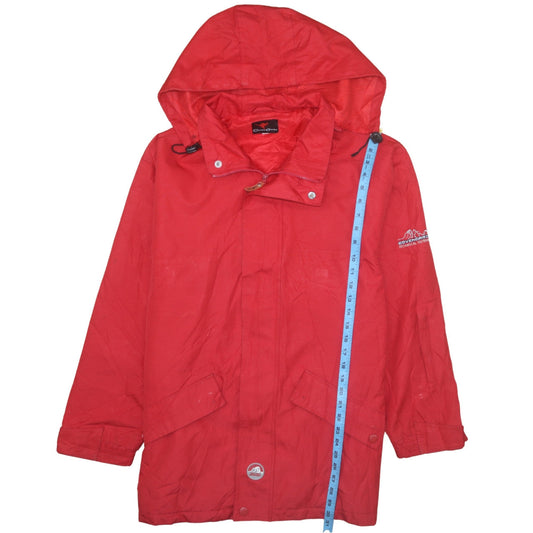 Coven Garden Men Red Waterproof Hooded Rain Jacket M 38in