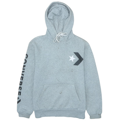 Mens UK Size S Converse Grey Pullover Hoodie