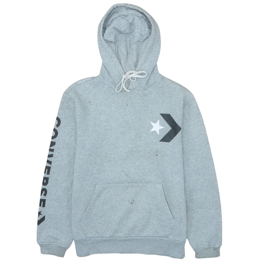 Mens UK Size S Converse Grey Pullover Hoodie