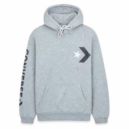 Mens UK Size S Converse Grey Pullover Hoodie