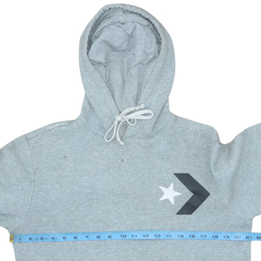 Mens UK Size S Converse Grey Pullover Hoodie