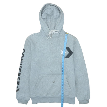 Mens UK Size S Converse Grey Pullover Hoodie