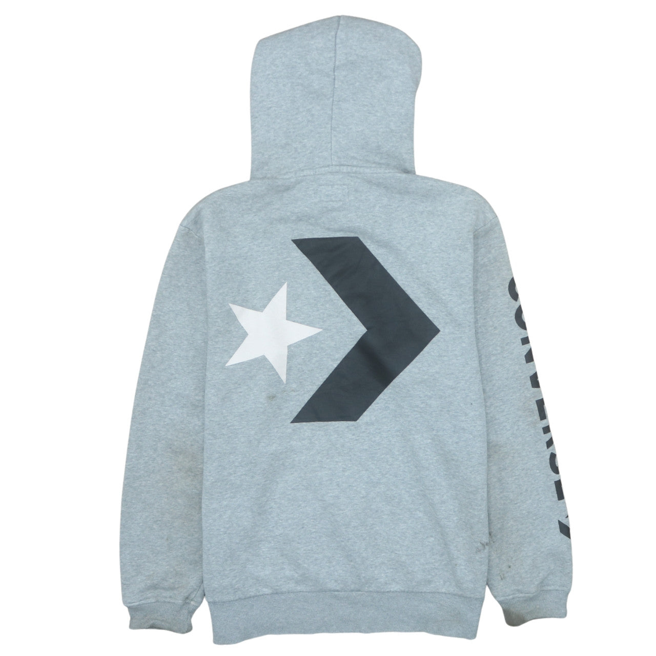Mens UK Size S Converse Grey Pullover Hoodie