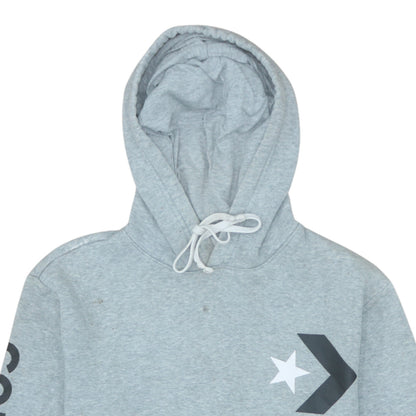 Mens UK Size S Converse Grey Pullover Hoodie