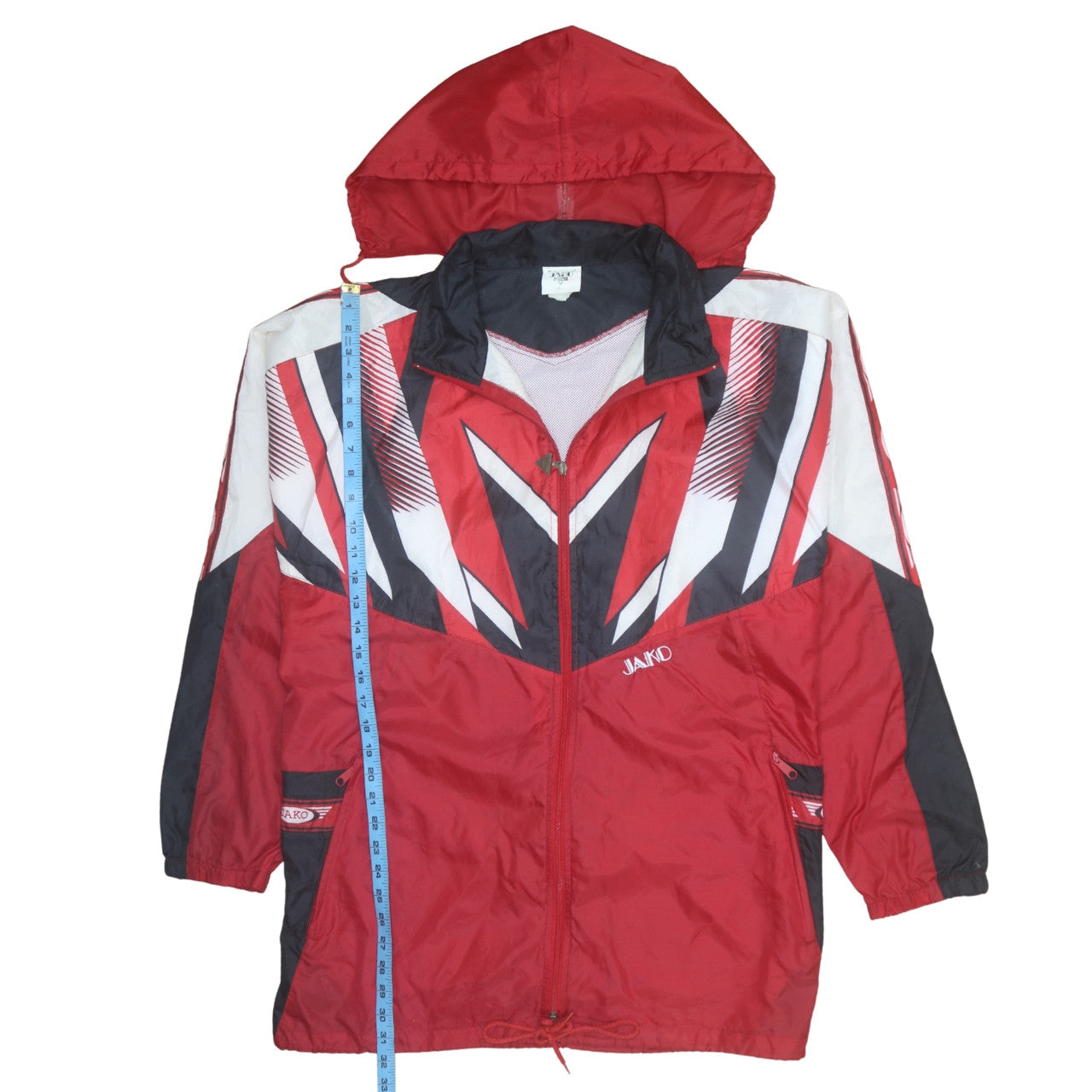 Mens UK Size XL JAKO Red Windbreaker Coat