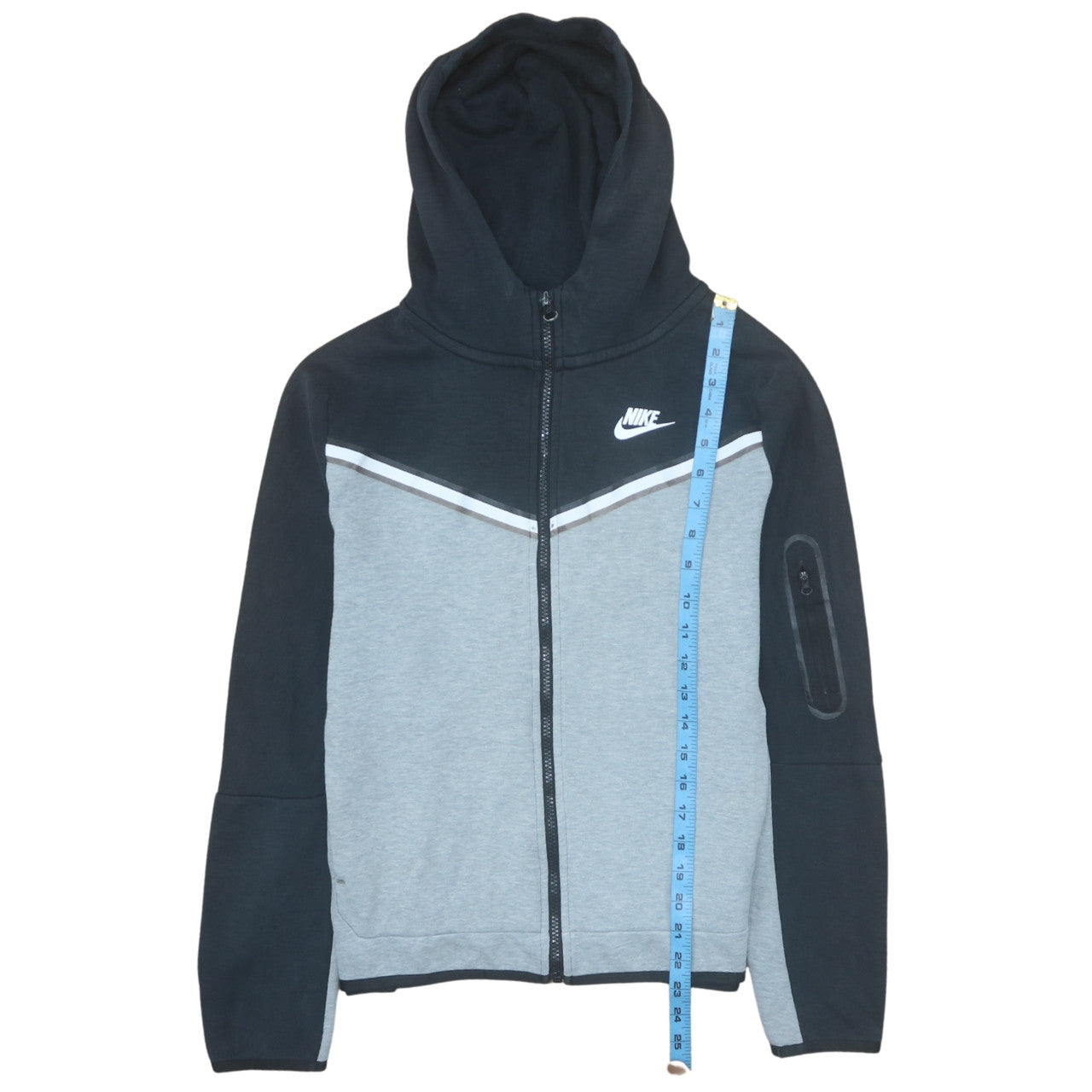 Teens UK Size XL Nike Grey Full Zip Hoodie