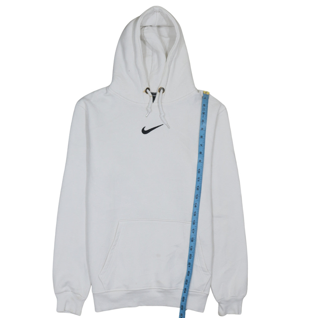 Mens UK Size M Nike White Pullover Hoodie