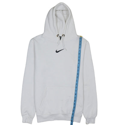 Mens UK Size M Nike White Pullover Hoodie