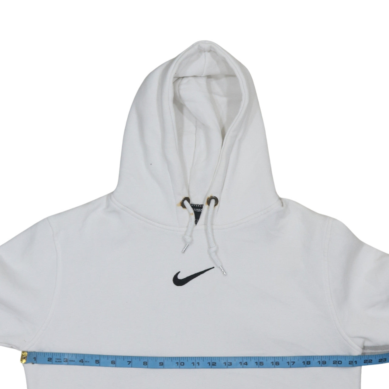 Mens UK Size M Nike White Pullover Hoodie