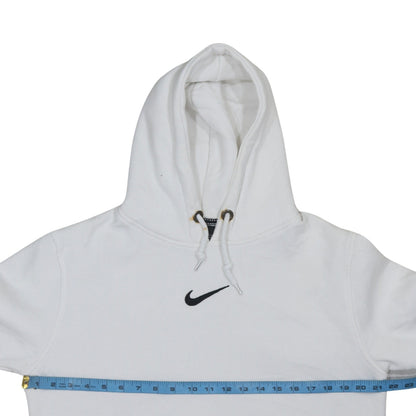 Mens UK Size M Nike White Pullover Hoodie