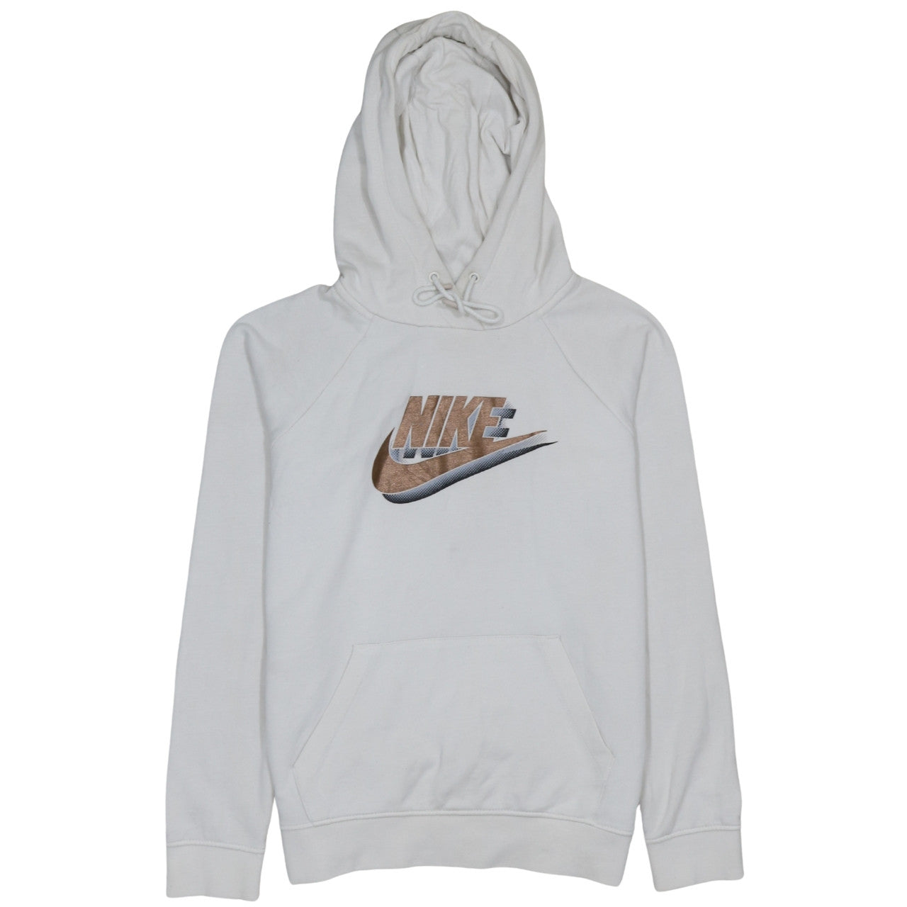 Mens UK Size S Nike White Pullover Hoodie