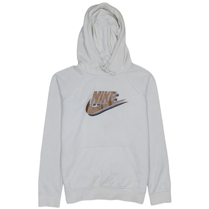 Mens UK Size S Nike White Pullover Hoodie