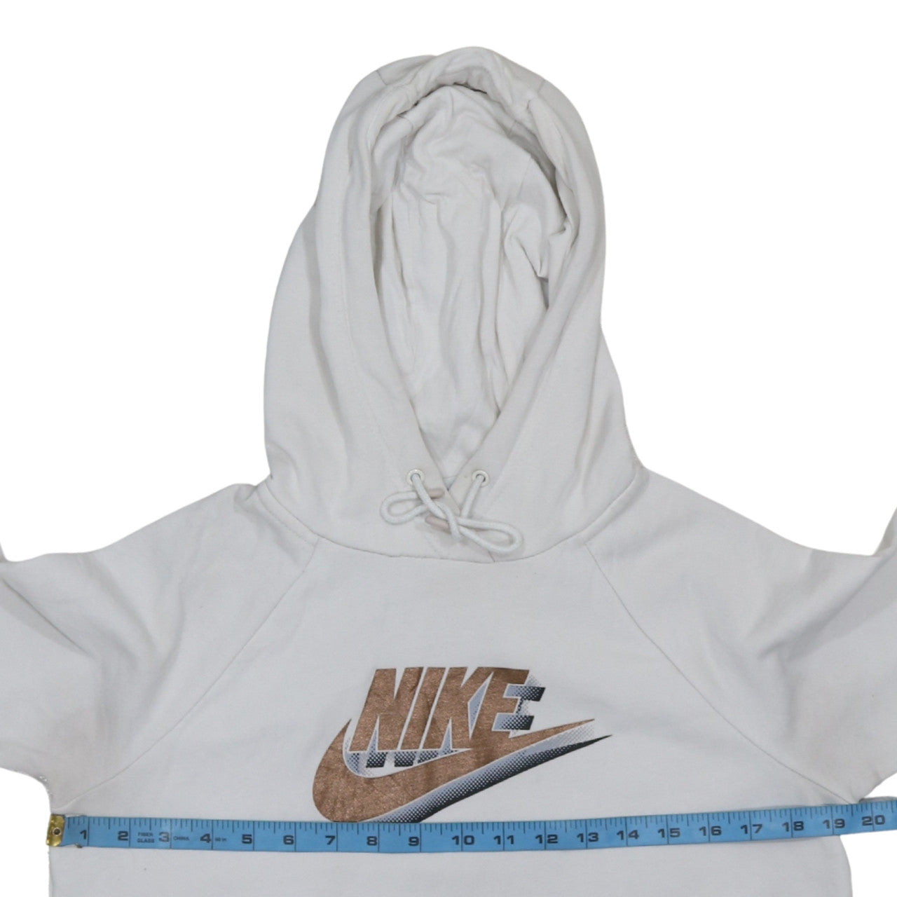 Mens UK Size S Nike White Pullover Hoodie