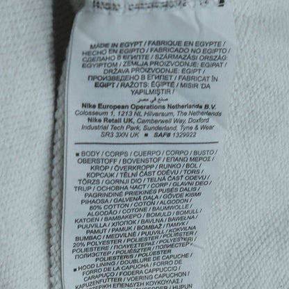 Mens UK Size S Nike White Pullover Hoodie