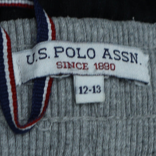 Teenss UK Size 12-13 U.S. Polo Assn. Regular Fit Jogger Grey Trousers