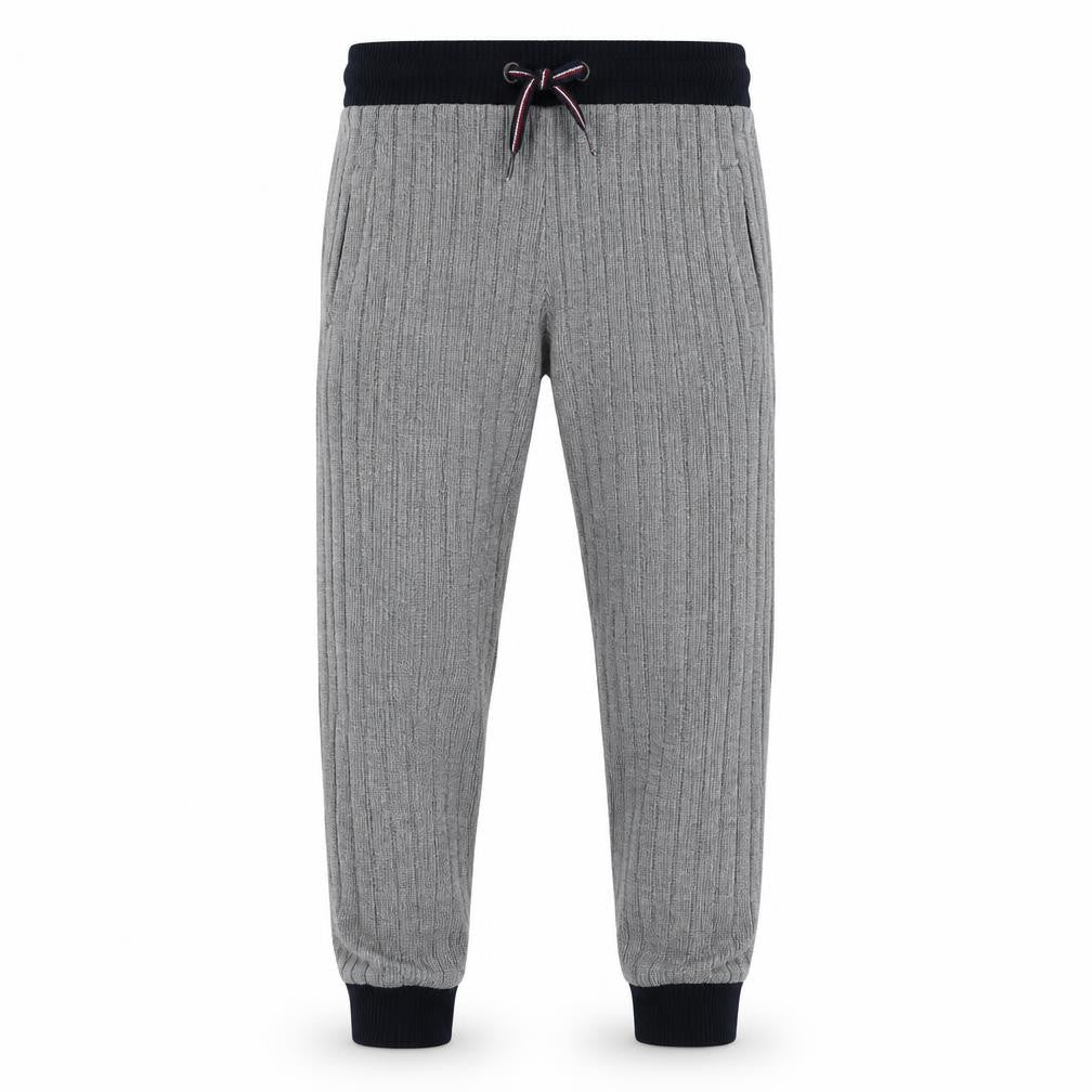 Front view of U.S. Polo Assn. Teens Grey Jogger Sweatpants 12-13 Regular Fit