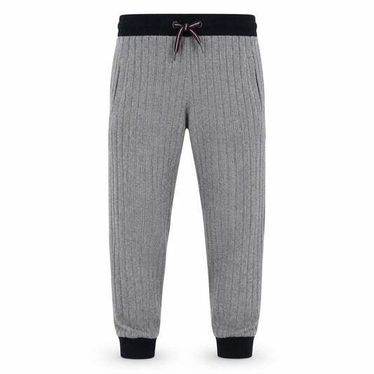 Front view of U.S. Polo Assn. Teens Grey Jogger Sweatpants 12-13 Regular Fit