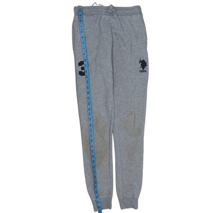 Teenss UK Size 12-13 U.S. Polo Assn. Regular Fit Jogger Grey Trousers
