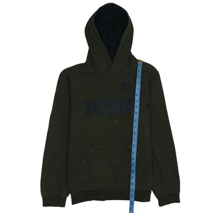 Teens UK Size XL PUMA Green Pullover Hoodie