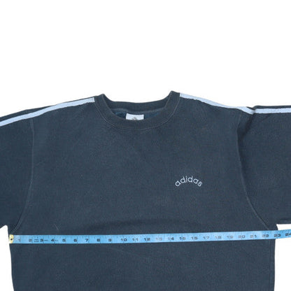 Mens UK Size M adidas Black Pullover Sweatshirt