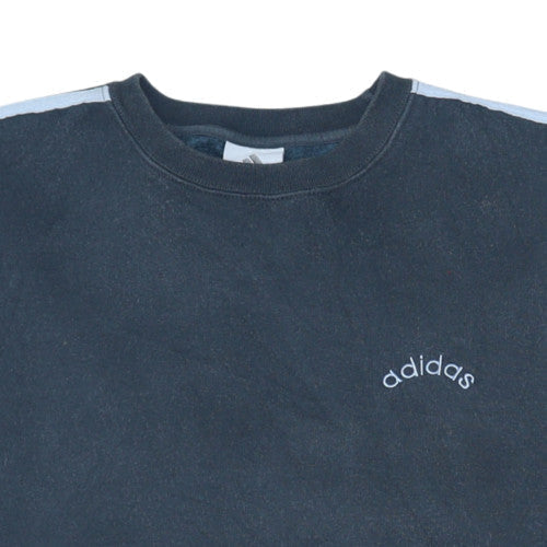 Mens UK Size M adidas Black Pullover Sweatshirt
