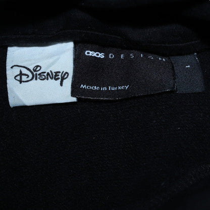 Mens UK Size L ASOS DESIGN x Disney Black Pullover Hoodie