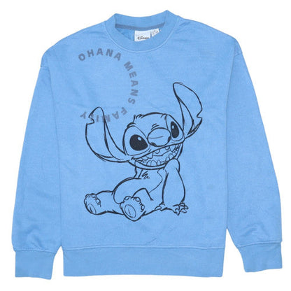 Womens UK Size XS Disney Blue Pullover Sweatshirt
