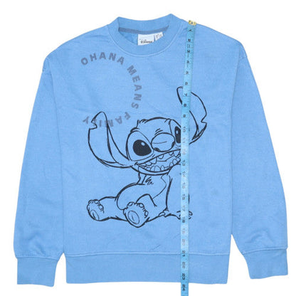 Womens UK Size XS Disney Blue Pullover Sweatshirt