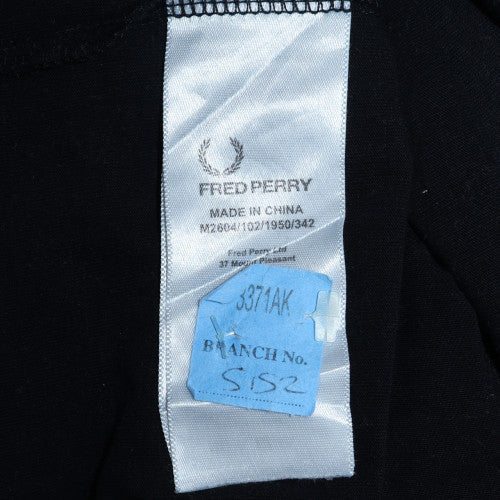 Mens UK Size XS Fred Perry Black Pullover Sweatshirt